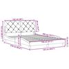 vidaXL Bedframe zonder matras 120x200 cm stof zwart