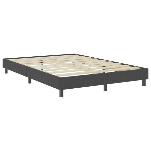 vidaXL Boxspringframe stof grijs 160x200 cm