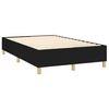vidaXL Boxspring met matras en LED stof zwart 120x200 cm