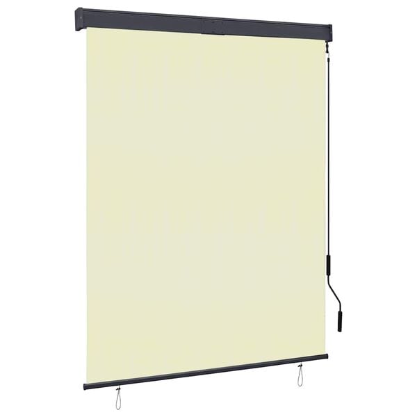 vidaXL Rolgordijn voor buiten 140x250 cm cr&egrave;me
