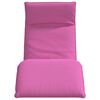vidaXL Opvouwbare ligstoel Roze 175x54x8,5 cm Oxford Stof
