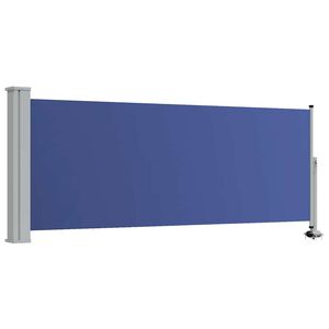 vidaXL Tuinscherm uittrekbaar 100x300 cm blauw
