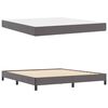 vidaXL Bedframe met matras Grijs 180 x 200 cm Stof