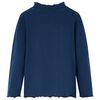 Kindershirt lange mouwen 104 marineblauw