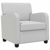 vidaXL Fauteuil Lichtgrijs fluweel