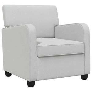 vidaXL Fauteuil Lichtgrijs fluweel