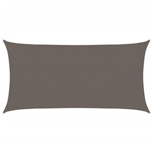 vidaXL Zonnezeil 160 g/m&sup2; 2,5x4,5 m HDPE antracietkleurig