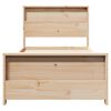 vidaXL Bedframe met hoofdeinde Bruin 100 x 200 cm Bewerkt hout