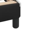 vidaXL Bed met matras "Dover" kunstleer zwart en wit 120x200 cm