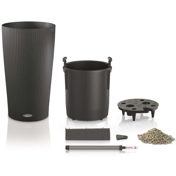 LECHUZA Plantenbak Cilindro Color 32 ALL-IN-ONE leigrijs 13953