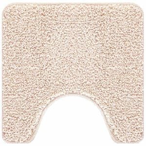 vidaXL Antislip Badmat met Toilet Cut Cr&egrave;me 50 x 50 cm PP