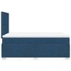 vidaXL Boxspring met matras stof blauw 120x190 cm