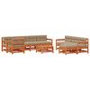 vidaXL Tuin loungeset 10 st Wax Bruin Den Massief grenenhout
