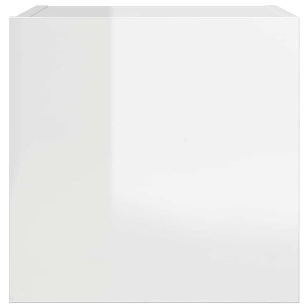vidaXL Tv-wandmeubel 30,5x30x30 cm hoogglans wit