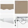 vidaXL Inklapbaar Zonnescherm Beige 400 &times; 300 cm Polyester en Metaal