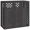 vidaXL Airconditioner hoes Zwart 110 x 50 x 105 cm Staal