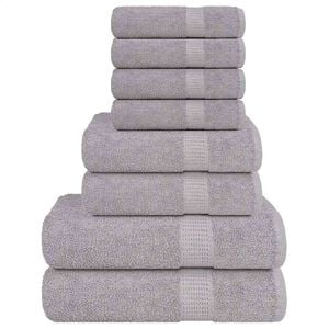vidaXL 8-delige Handdoekenset FROGN 360 g/m&sup2; grijs