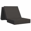 vidaXL Vouwbare Bankbed 75 x 63 x 45 cm Donkergrijs