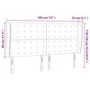 vidaXL Hoofdbord met randen 183x23x118/128 cm fluweel donkergroen