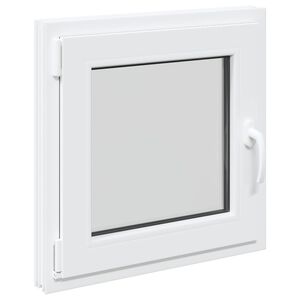 vidaXL Kelderraam RISOR 50 x 50 cm PVC en glas Wit