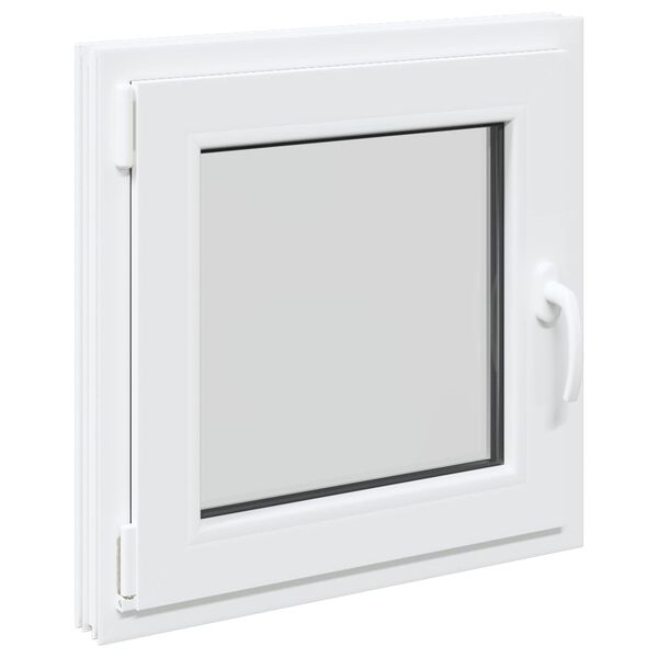 Kelderraam RISOR Wit 50 x 50 cm PVC en glas