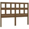 vidaXL Hoofdbord 125,5x4x100 cm massief grenenhout honingbruin