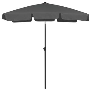 vidaXL Strandparasol 180x120 cm antracietkleurig