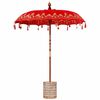vidaXL Balinese parasol met basis Rood 185 x 185 x 260 cm