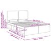 vidaXL Bedframe Ambachtelijk eiken 140 x 200 cm Massief grenenhout