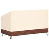 vidaXL Tuinhoes 3-zitsbank 600D 159x84x56/81 cm oxford beige