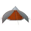 vidaXL Teepee Tent met dak Grijs en Oranje 600 x 600 x 347 cm
