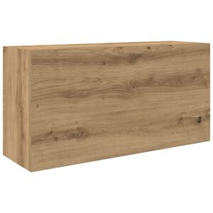 vidaXL Badkamerwandkast 80x25x40 cm bewerkt hout artisanaal eikenkleur