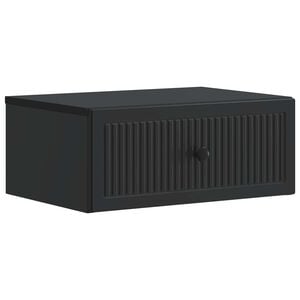 vidaXL Nachtkastje met lade Zwart 49 x 34,5 x 20 cm Bewerkt hout