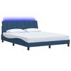 vidaXL Bedframe zonder matras "Hanko" stof blauw 160x200 cm