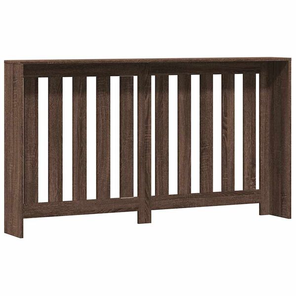 vidaXL Radiatorombouw 149x20x82 cm bewerkt hout bruin eikenkleurig
