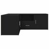 vidaXL Hoekkast 200x40x45 cm bewerkt hout zwart
