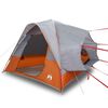 vidaXL Autotent 4-persoons waterdicht grijs en oranje