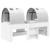 vidaXL Hoge Bed Frame voor Kids met Tunnel Wit Bewerkt hout