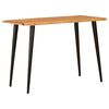 vidaXL Eettafels Bruin en zwart 110 x 55 x 78 cm Massief Mango Hout