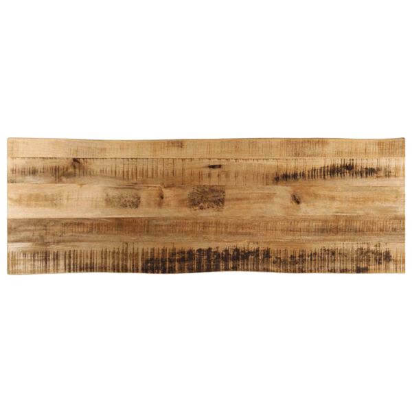 vidaXL Tafelblad met natuurlijke rand 110x40x2,5 cm massief mangohout