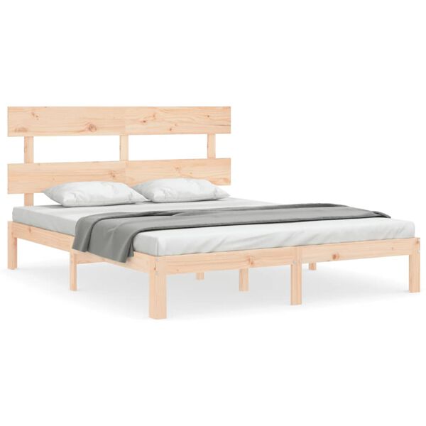 vidaXL Bedframe zonder matras massief grenenhout 160x200 cm