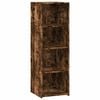 vidaXL Hoge kast 40x41x124 cm bewerkt hout gerookt eikenkleurig