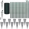 vidaXL Euro hek 25x1,7 m staal groen