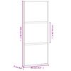 vidaXL Schuifdeur 90x205 cm gehard glas en aluminium wit