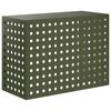 vidaXL Airconditioner hoes Olijfgroen 110 x 50 x 80 cm Staal