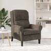 vidaXL Fauteuil Donkergrijs 76 x 94 x 102 cm Nep Leer
