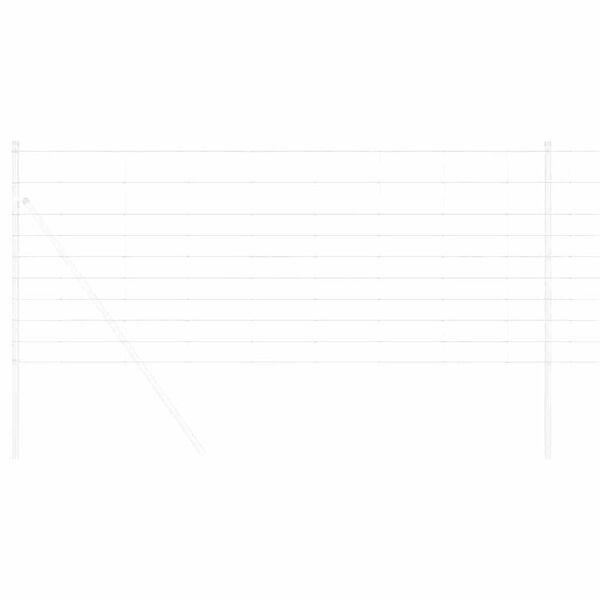 vidaXL Weidehekwerk Zilver 50 x 1 m Gegalvaniseerd staal