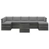 vidaXL 8-delige Loungeset met kussens pallet massief grenenhout