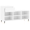 vidaXL Schoenenkast 102x36x60 cm bewerkt hout hoogglans wit