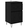 vidaXL Dressoir met lade Zwart eiken 35 x 40 x 70 cm Bewerkt hout